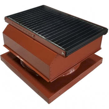 Attic Breeze UltraBreeze MAX 45W Curb Mount solar attic fan, Terra Cotta
