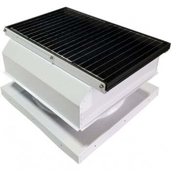 Attic Breeze UltraBreeze MAX 45W Curb Mount solar attic fan, Polar White