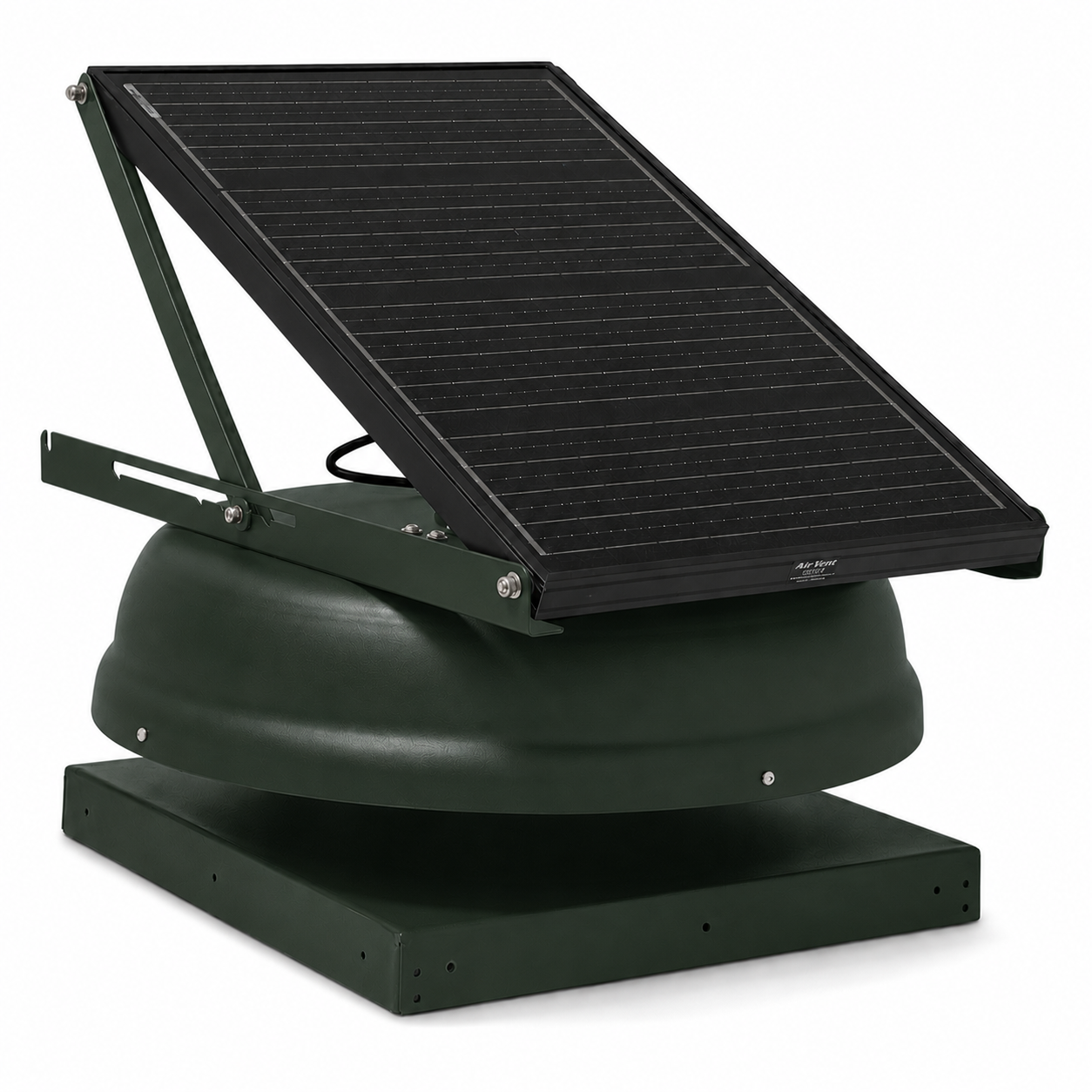 Attic Breeze AeroBreeze MAX 45W Curb Mount solar attic fan, Classic Green