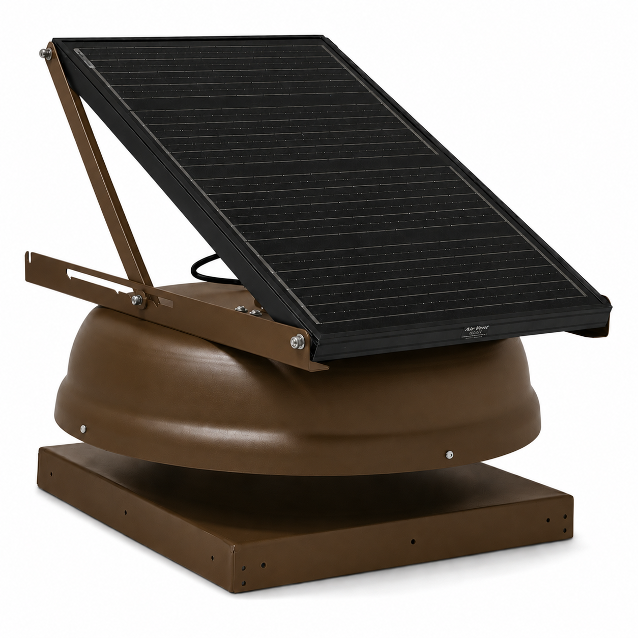 Attic Breeze AeroBreeze MAX 45W Curb Mount solar attic fan, Shakewood